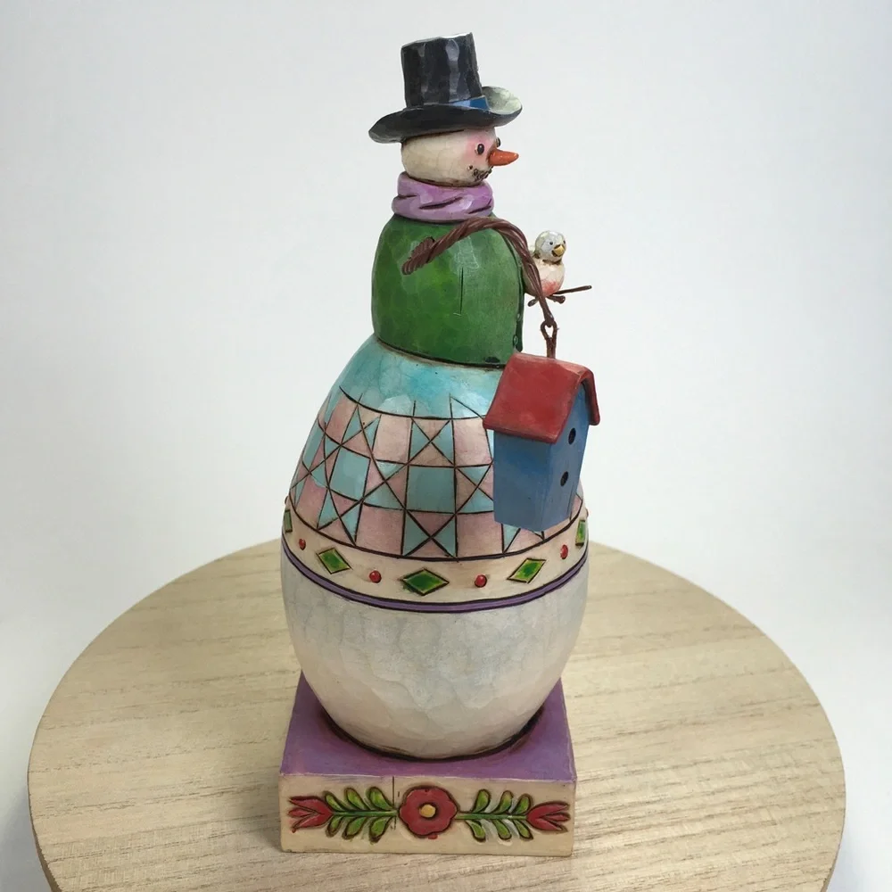 Jim Shore Warm and Cozy Snowman Figure